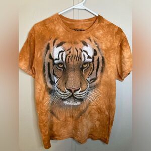 The Mountain Tie Dye Lion T-Shirt 3D Tees Unisex Size Medium